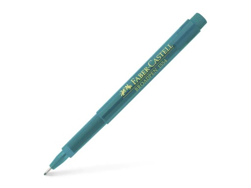 [90023683 924354] Faber-Castell Fineliner Broadpen 1554 0.8 mm, Türkis