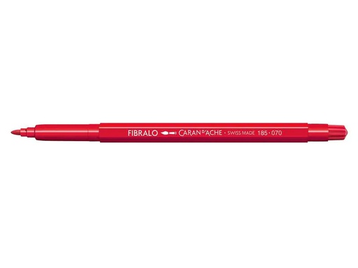 [90023720 1182742] Caran d'Ache Filzstift Fibralo 1 Stück, Scharlachrot