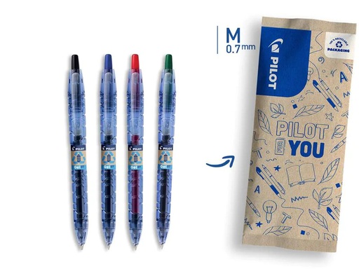 [90170761 1207546] Pilot Gelschreiber FlowPack BG B2P 0.7 mm, Mehrfarbig