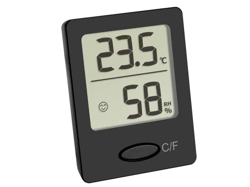 [90170872 1229033] TFA Dostmann Thermo-/Hygrometer Digital Schwarz