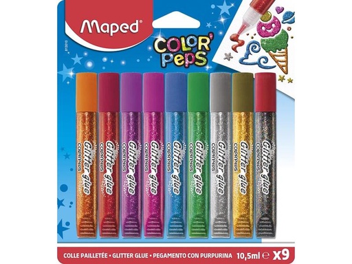 [90170899 1221172] maped Glitzerstift Color Peps 9 Stück