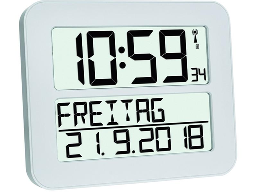[90171024 1212645] TFA Dostmann Funk-Wanduhr Timeline Max Weiss