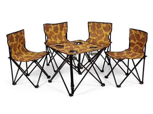 [90171273 1231021] Zebraffo Camping-Sitzgarnitur Giraffe 5er Kids