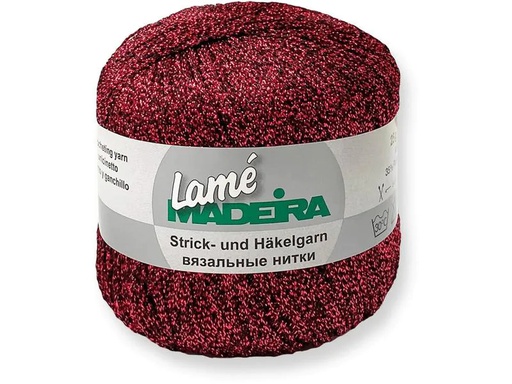[90171281 1222238] Madeira Häkel- und Strickgarn Lamé 25 g, 175 m, Rot
