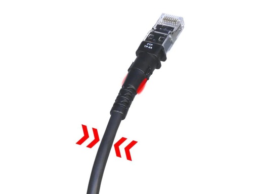 [90171326 1210593] Patchsee Patchkabel ThinPATCH Cat 6A, U/UTP, 2.1 m, Schwarz 10 Stück
