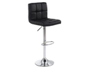Songmics Barhocker höhenverstellbar, Kunstleder, Schwarz, 2er Set