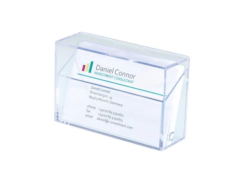[90171450 1219698] Sigel Visitenkartenbox 9.5 x 6 x 3 cm, Transparent