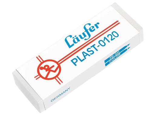 [90171465 1224016] Läufer Radiergummi Plast 0120 Weiss