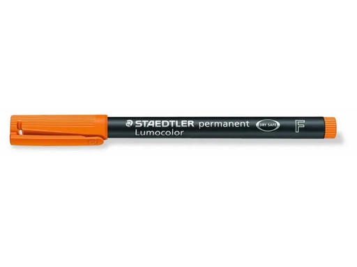 [90023831 914777] Staedtler Folienstift Lumocolor 318 F Orange, permanent