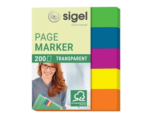 [90171765 1219624] Sigel Page Marker Mini 200 Stück, Mehrfarbig