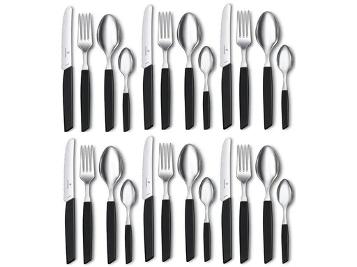 [90172341 1211584] Victorinox Besteck-Set Swiss Modern 24-teilig, Schwarz