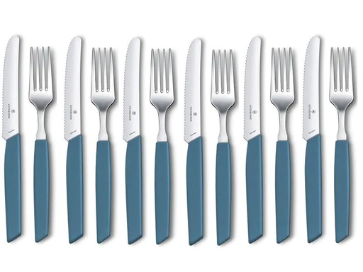 [90172451 1211579] Victorinox Besteck-Set Swiss Modern 12-teilig, Blau