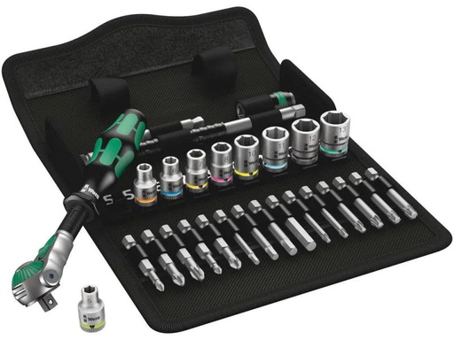 [90172654 1220823] Wera Ratschen-Set 8100 SA 9 Zyklop Speed 1/4 28-teilig