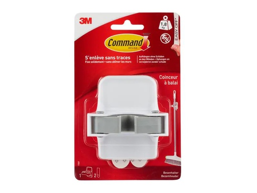 [90172666 1216665] Command Klebehaken Besenhalter 1.8 kg, Weiss