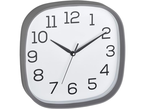 [90172855 1212654] TFA Dostmann Wanduhr mit Sweep-Werk Grau