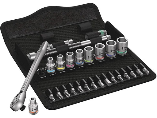 [90172926 1220825] Wera Ratschen-Set 8100 SA 11 Zyklop 1/4, 28-teilig