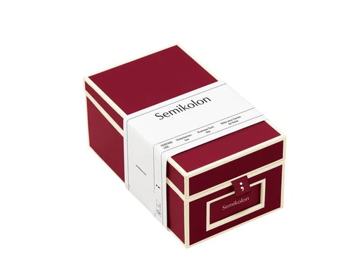[90172961 1216965] Semikolon Visitenkartenbox Rot
