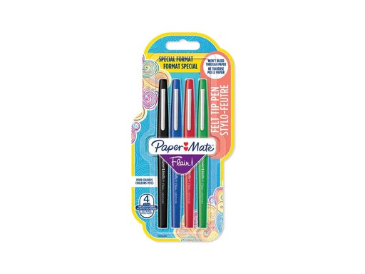 [90173083 1221644] Paper Mate Fineliner Flair Medium 0.7 mm, 4 Stück