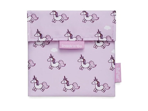 [90173347 1229920] Roll'eat Lunchbeutel SnacknGo Animals Rosa, Einhorn