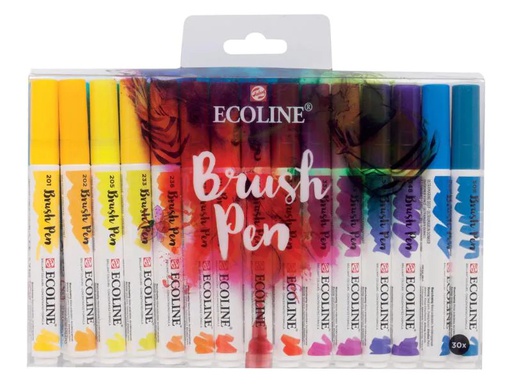 [90173396 997082] Talens Brushpen Ecoline Basic 30er Set