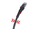 Patchsee Patchkabel ThinPATCH Cat 6A, U/UTP, 0.9 m, Schwarz 10 Stück