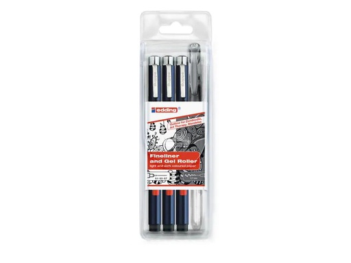 [90173472 1217199] edding Profipen 1800 3 Stück, Schwarz