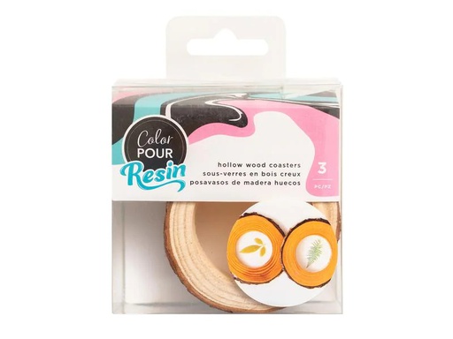 [90173488 1204380] American Crafts Giessform Holz, 3 Stück