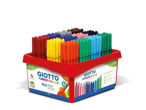 [90173723 1223021] Giotto Filzstift Turbo Color Schulset 144 Stück