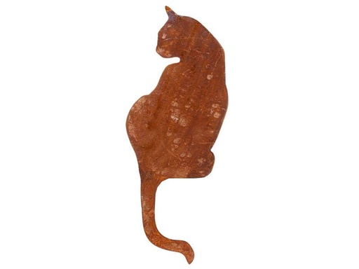 [90024032 1172709] Ambiance Dekofigur Katze auf Platte, von hinten