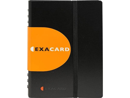 [90024039 1131506] Exacompta Visitenkartenbuch Exactive Exacard für 120 Karten, Schwarz