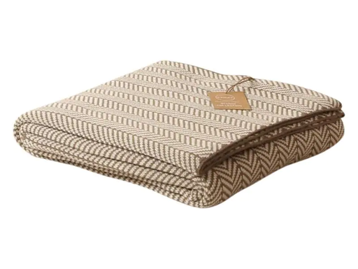[90173879 1227225] Esmée Decke Boho 170 x 130 cm, Taupe