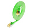 SLIM Slimpatchkabel  Cat 6A, U/FTP, 0.25 m, Grün