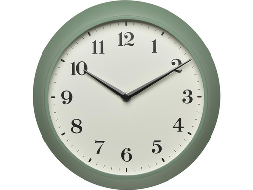 [90174006 1212641] TFA Dostmann Funk-Wanduhr Retro Grün, Ø 27 cm