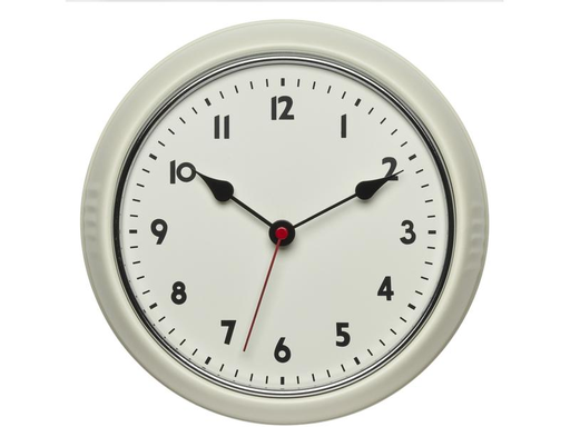 [90174046 1212643] TFA Dostmann Funk-Wanduhr Retro Beige, Ø 24 cm