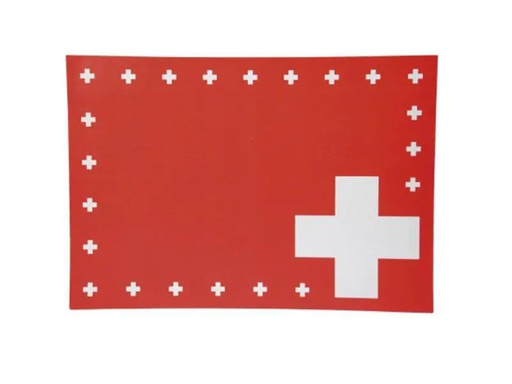 [90174360 942751] Haushaltsware Tischset Schweizerkreuz Schweizerkreuz, 8 Stück