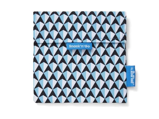 [90174371 1229914] Roll'eat Lunchbeutel SnacknGo-Tiles 18 cm x 18 cm, Blau