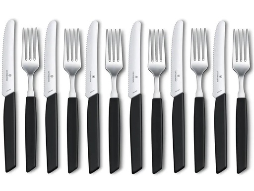 [90174472 1211578] Victorinox Besteck-Set Swiss Modern 12-teilig, Schwarz