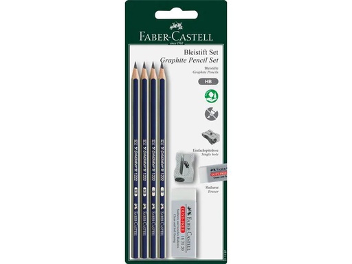 [90174770 1229535] Faber-Castell Bleistift Goldfaber Set HB, 4 Stück