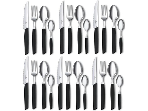 [90174961 1211581] Victorinox Besteck-Set Swiss Modern 24-teilig, Schwarz