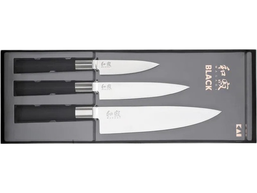 [90174965 1201730] Kai Messer-Set Wasabi 3 tlg. Schwarz