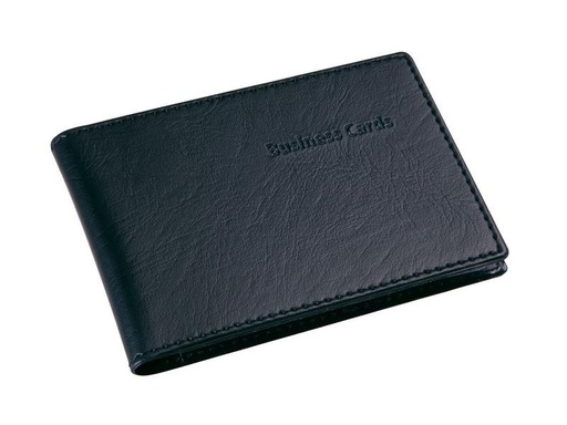 [90175140 1219713] Sigel Visitenkartenbuch 9 x 5.8 cm, Schwarz