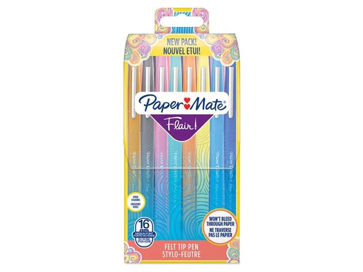 [90175311 1221632] Paper Mate Fineliner Flair Medium Fun 0.7 mm, 16 Stück