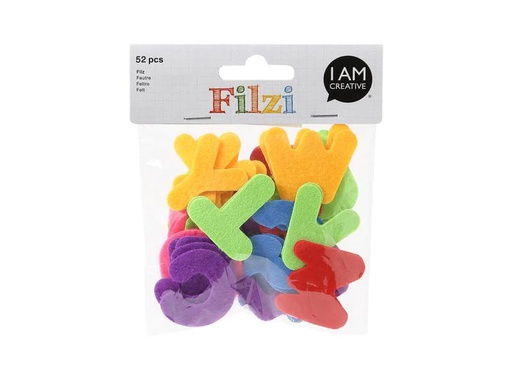 [90002399 1121144] I AM CREATIVE Motivsticker FILZI Alphabet 52 Stück