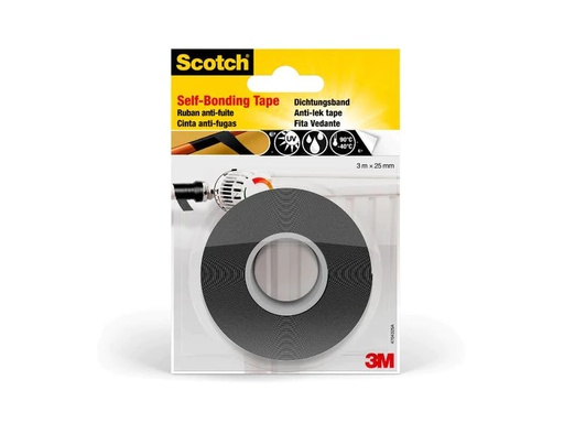 [90175555 1216661] 3M Doppelseitiges Klebeband Dichtung 25 mm x 3 m, Schwarz