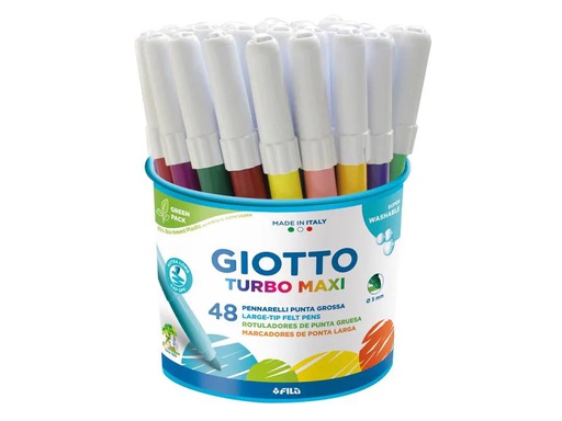 [90175586 1223023] Giotto Filzstift Turbo Color Maxi 48 Stück