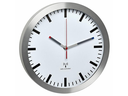 TFA Dostmann Funk-Wanduhr Silber, Ø 30 cm