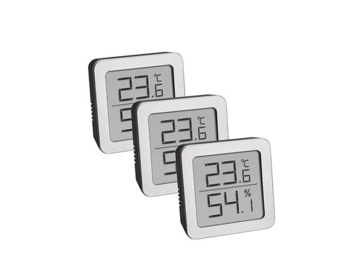 [90175761 1229077] TFA Dostmann Thermo-/Hygrometer Digital 3er-Set