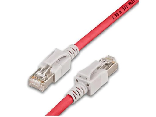[90024262 293480] Wirewin Patchkabel RJ-45 - RJ-45, Cat 6A, S/FTP, 3 m, Rot