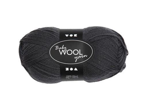 [90024280 1084446] Creativ Company Wolle Babygarn Merino 50 g 14/4 Dunkelgrau