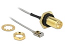 Delock Antennenkabel RP-SMA  zu MHF I LK, zum Einbau, 10cm